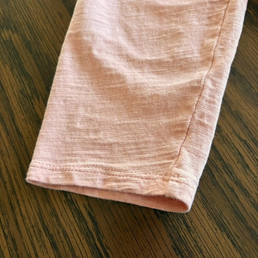 Chico's Ultimate Tee Women 0 Petite (XS) Peach V-Neck 3/4 Sleeve Slub Top EUC 🌼 - Picture 5 of 8